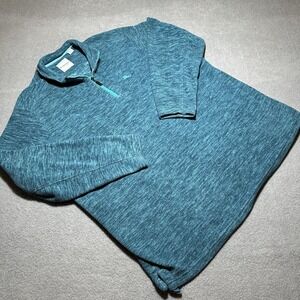 Tommy Bahama‎ Fleece Sweater 1/4 Zip Mens 2XL Comfort Soft Warm Golf  Blue Beach